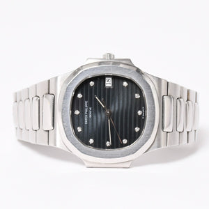 PATEK PHILIPPE パテック フィリップ ノーチラス 3900/1A ネイビー文字盤 時計 重量約71.60g クォーツ ステンレス 美品 中古 4a006716