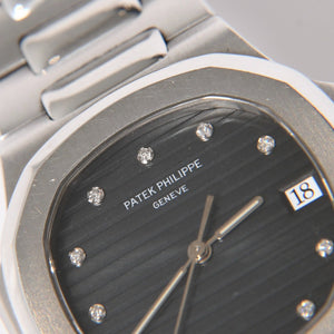 PATEK PHILIPPE パテック フィリップ ノーチラス 3900/1A ネイビー文字盤 時計 重量約71.60g クォーツ ステンレス 美品 中古 4a006716