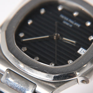 PATEK PHILIPPE パテック フィリップ ノーチラス 3900/1A ネイビー文字盤 時計 重量約71.60g クォーツ ステンレス 美品 中古 4a006716