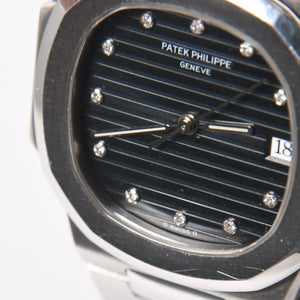 PATEK PHILIPPE パテック フィリップ ノーチラス 3900/1A ネイビー文字盤 時計 重量約71.60g クォーツ ステンレス 美品 中古 4a006716