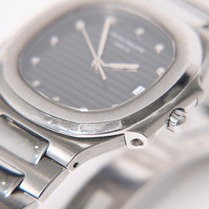 PATEK PHILIPPE パテック フィリップ ノーチラス 3900/1A ネイビー文字盤 時計 重量約71.60g クォーツ ステンレス 美品 中古 4a006716