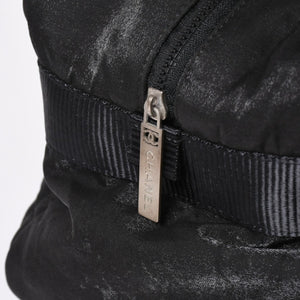 CHANEL シャネル スポーツライン ボストンバッグ ハンドバッグ キルティング 10番台 ブラック シルバー金具 美品 中古 4a006406
