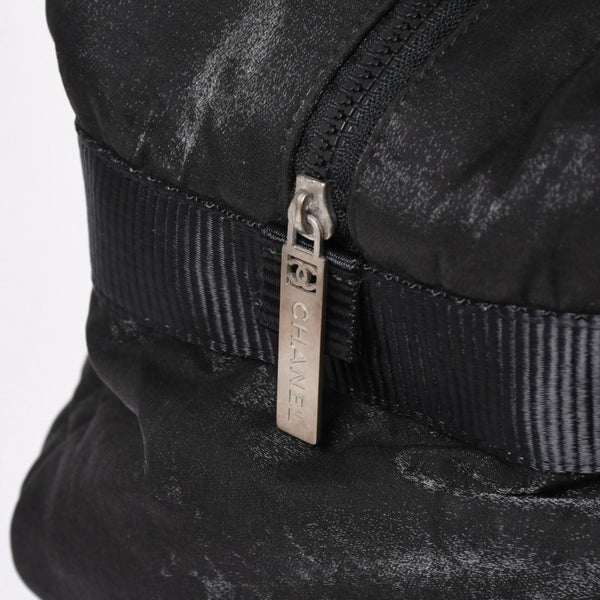 CHANEL シャネル スポーツライン ボストンバッグ ハンドバッグ キルティング 10番台 ブラック シルバー金具 美品 中古 4a006406