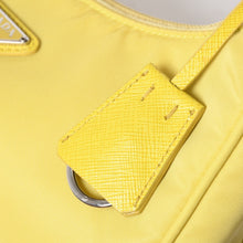 画像をギャラリービューアに読み込む, PRADA プラダ Re-Edition 2000 ハンドバッグ ワンショルダーバッグ 1NE515 トライアングルロゴ ナイロン イエロー 美品 中古 4a006505