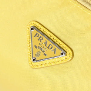 PRADA プラダ Re-Edition 2000 ハンドバッグ ワンショルダーバッグ 1NE515 トライアングルロゴ ナイロン イエロー 美品 中古 4a006505