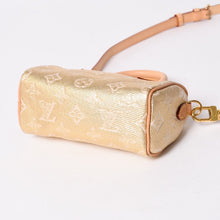 将图片加载到图库查看器中。 極美品 LOUIS VUITTON ルイヴィトン Hand Bag ハンドバッグ Shoulder Bag ショルダーバッグ モノグラムジャガード ナノスピーディ M82242 ゴールド ベージュ 中古 4a006443