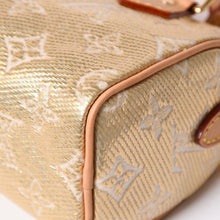 将图片加载到图库查看器中。 極美品 LOUIS VUITTON ルイヴィトン Hand Bag ハンドバッグ Shoulder Bag ショルダーバッグ モノグラムジャガード ナノスピーディ M82242 ゴールド ベージュ 中古 4a006443