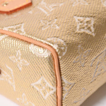 将图片加载到图库查看器中。 極美品 LOUIS VUITTON ルイヴィトン Hand Bag ハンドバッグ Shoulder Bag ショルダーバッグ モノグラムジャガード ナノスピーディ M82242 ゴールド ベージュ 中古 4a006443
