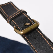 将图片加载到图库查看器中。 極美品 YVES SAINT LAURENT イヴ サンローラン ワンショルダーバッグ カサンドラ 205027 デニム ブルー ゴールド金具 中古 4a006410