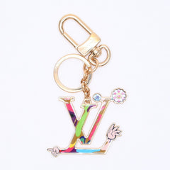 Very Good Condition LOUIS VUITTON× TM Louis Vuitton Keychain LV Iconic Super Flat Charm Takashi Murakami M02468 Used 4a006415