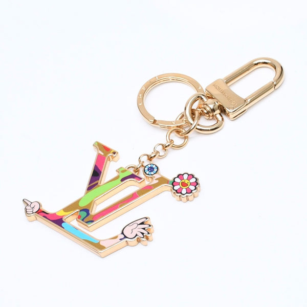 Very Good Condition LOUIS VUITTON× TM Louis Vuitton Keychain LV Iconic Super Flat Charm Takashi Murakami M02468 Used 4a006415