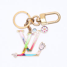 画像をギャラリービューアに読み込む, 極美品 LOUIS VUITTON× TM ルイヴィトン キーホルダー LV アイコニック スーパーフラットチャーム 村上隆 M02468 中古 4a006414