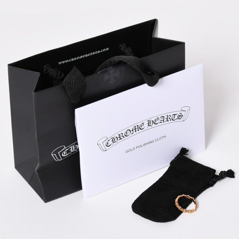 新品未使用 CHROME HEARTS クロムハーツ 22K タイニーE CHプラス バンドリング サイズ11.5号 重量3.81g 22Kゴールド リング アクセサリー 中古 4a006425