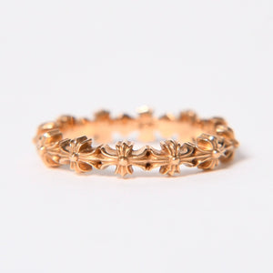 新品未使用 CHROME HEARTS クロムハーツ 22K タイニーE CHプラス バンドリング サイズ11.5号 重量3.81g 22Kゴールド リング アクセサリー 中古 4a006425