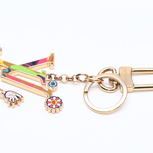 Very Good Condition LOUIS VUITTON× TM Louis Vuitton Keychain LV Iconic Super Flat Charm Takashi Murakami M02468 Used 4a006414