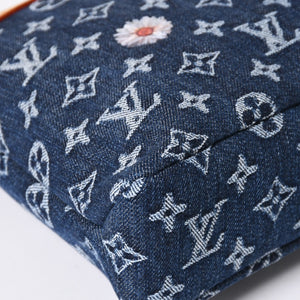 新品未使用品 LOUIS VUITTON ルイヴィトン ハンドバッグ クラッチバッグ M27559 ポシェット・ヴォワヤージュ モノグラムデニム 中古 4a006421