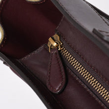 Load the image into the gallery viewer. 極美品 CELINE セリーヌ ラゲージマイクロショッパー ショルダーバッグ ハンドバッグ フィービー期 カーフスキン カーキ ゴールド金具 中古 4a006221
