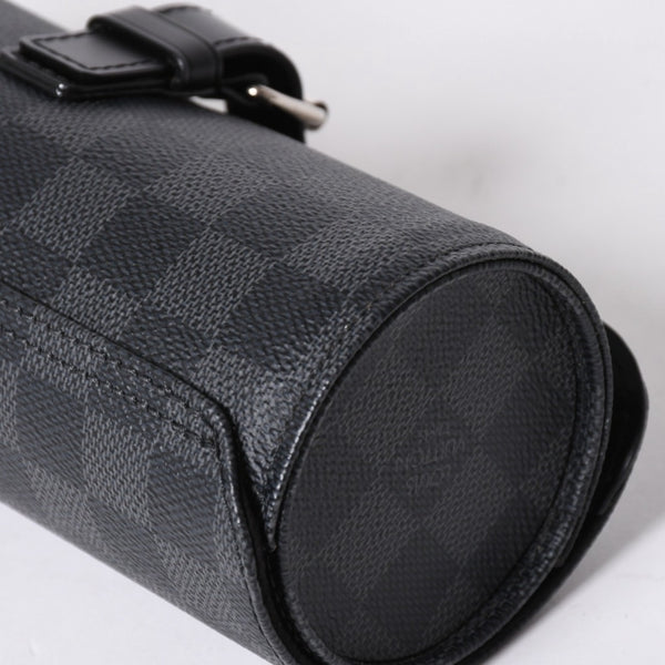 極美品 LOUIS VUITTON ルイヴィトン 時計ケース ダミエグラフィット エテュイ 3モントル 3本用ウォッチケース 時計ケース 筒型 マルチポーチ N41137 中古 4a006422