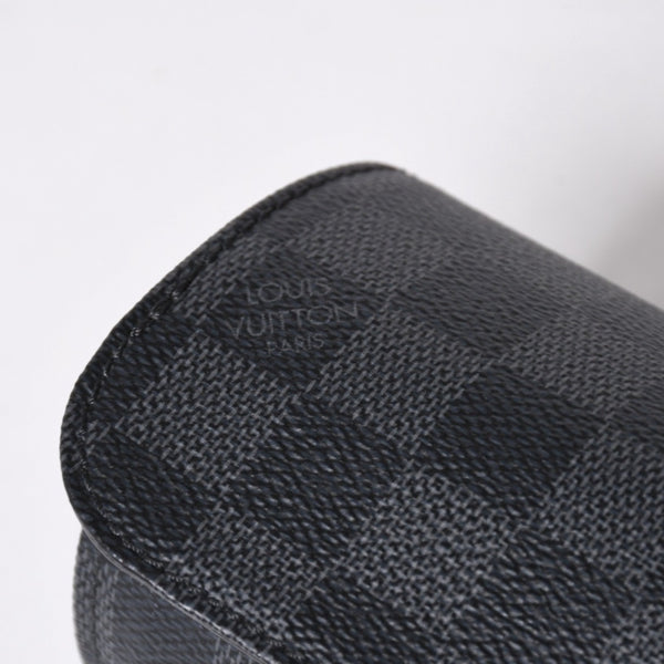 極美品 LOUIS VUITTON ルイヴィトン 時計ケース ダミエグラフィット エテュイ 3モントル 3本用ウォッチケース 時計ケース 筒型 マルチポーチ N41137 中古 4a006422
