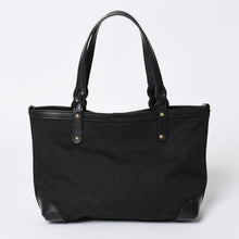 Load the image into the gallery viewer. GUCCI グッチ GG柄 GGキャンバス 269878 トートバッグ ショルダーバッグ ブラック ゴールド金具 美品 中古 4a006234