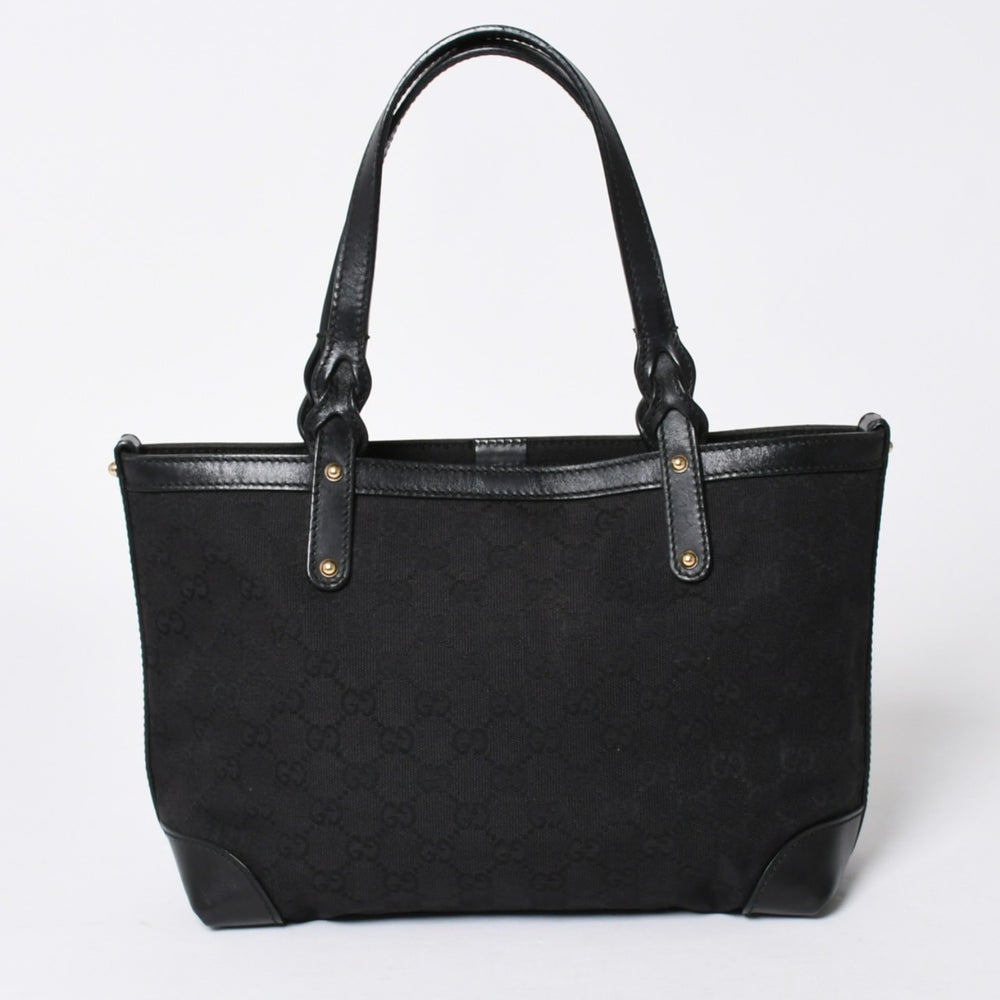 GUCCI グッチ GG柄 GGキャンバス 269878 トートバッグ ショルダーバッグ ブラック ゴールド金具 美品 中古 4a006234