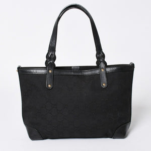 GUCCI グッチ GG柄 GGキャンバス 269878 トートバッグ ショルダーバッグ ブラック ゴールド金具 美品 中古 4a006234