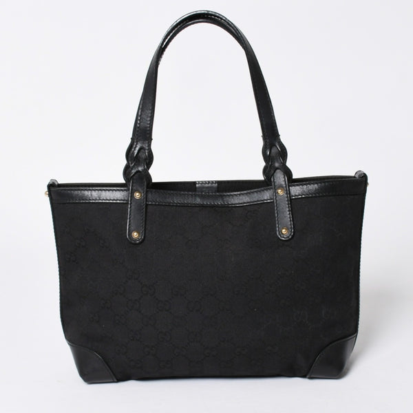 GUCCI グッチ GG柄 GGキャンバス 269878 トートバッグ ショルダーバッグ ブラック ゴールド金具 美品 中古 4a006234