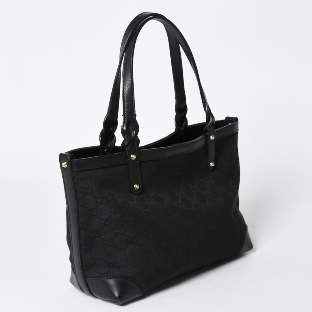 GUCCI グッチ GG柄 GGキャンバス 269878 トートバッグ ショルダーバッグ ブラック ゴールド金具 美品 中古 4a006234