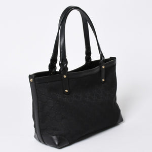 GUCCI グッチ GG柄 GGキャンバス 269878 トートバッグ ショルダーバッグ ブラック ゴールド金具 美品 中古 4a006234
