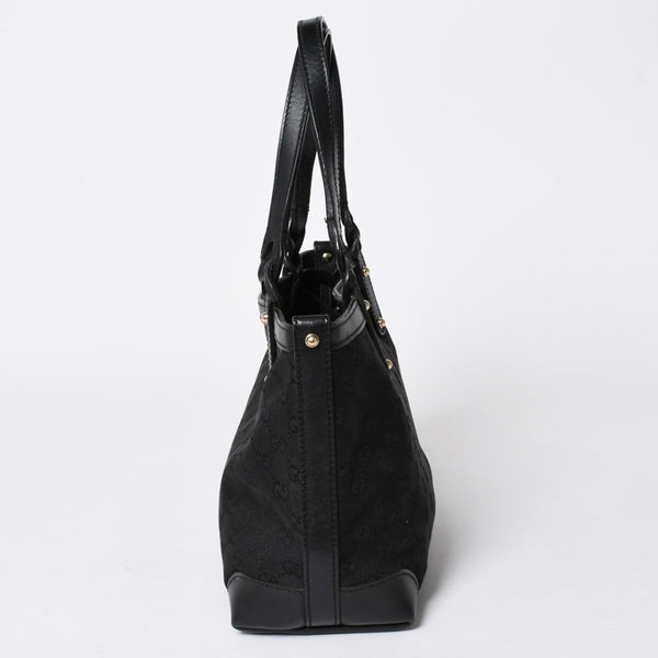 GUCCI グッチ GG柄 GGキャンバス 269878 トートバッグ ショルダーバッグ ブラック ゴールド金具 美品 中古 4a006234