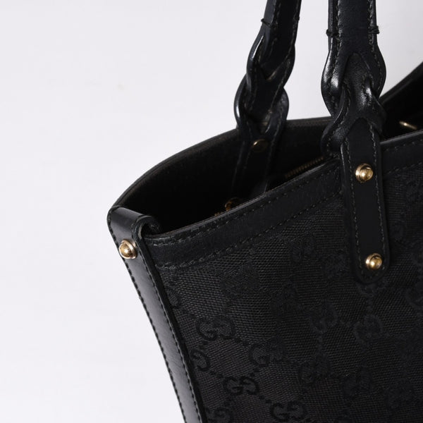 GUCCI グッチ GG柄 GGキャンバス 269878 トートバッグ ショルダーバッグ ブラック ゴールド金具 美品 中古 4a006234