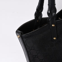 Load the image into the gallery viewer. GUCCI グッチ GG柄 GGキャンバス 269878 トートバッグ ショルダーバッグ ブラック ゴールド金具 美品 中古 4a006234
