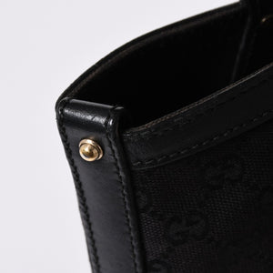 GUCCI グッチ GG柄 GGキャンバス 269878 トートバッグ ショルダーバッグ ブラック ゴールド金具 美品 中古 4a006234