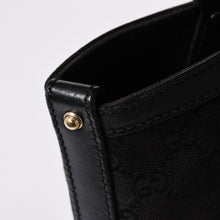 Load the image into the gallery viewer. GUCCI グッチ GG柄 GGキャンバス 269878 トートバッグ ショルダーバッグ ブラック ゴールド金具 美品 中古 4a006234