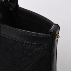 GUCCI グッチ GG柄 GGキャンバス 269878 トートバッグ ショルダーバッグ ブラック ゴールド金具 美品 中古 4a006234