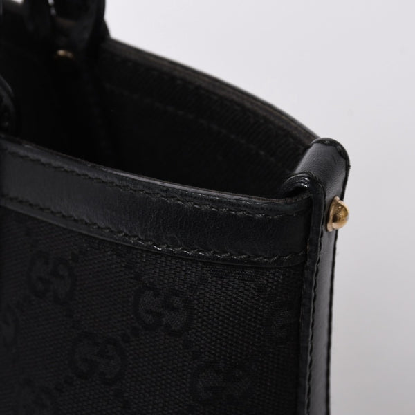 GUCCI グッチ GG柄 GGキャンバス 269878 トートバッグ ショルダーバッグ ブラック ゴールド金具 美品 中古 4a006234