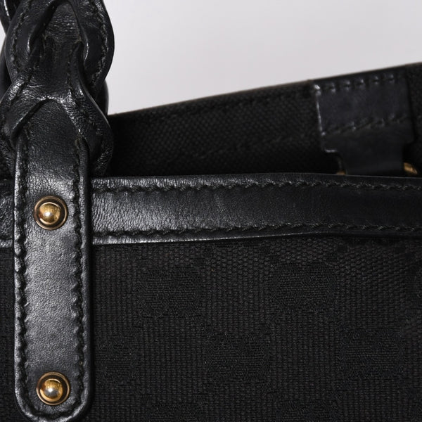 GUCCI グッチ GG柄 GGキャンバス 269878 トートバッグ ショルダーバッグ ブラック ゴールド金具 美品 中古 4a006234