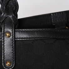 Load the image into the gallery viewer. GUCCI グッチ GG柄 GGキャンバス 269878 トートバッグ ショルダーバッグ ブラック ゴールド金具 美品 中古 4a006234