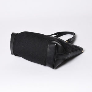 GUCCI グッチ GG柄 GGキャンバス 269878 トートバッグ ショルダーバッグ ブラック ゴールド金具 美品 中古 4a006234