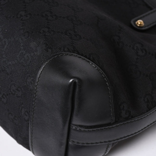 GUCCI グッチ GG柄 GGキャンバス 269878 トートバッグ ショルダーバッグ ブラック ゴールド金具 美品 中古 4a006234