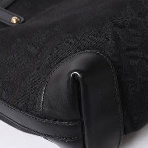 GUCCI グッチ GG柄 GGキャンバス 269878 トートバッグ ショルダーバッグ ブラック ゴールド金具 美品 中古 4a006234
