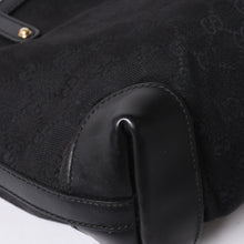 Load the image into the gallery viewer. GUCCI グッチ GG柄 GGキャンバス 269878 トートバッグ ショルダーバッグ ブラック ゴールド金具 美品 中古 4a006234