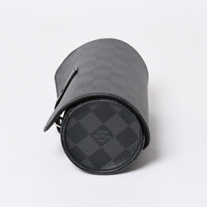 極美品 LOUIS VUITTON ルイヴィトン 時計ケース ダミエグラフィット エテュイ 3モントル 3本用ウォッチケース 時計ケース 筒型 マルチポーチ N41137 中古 4a006422