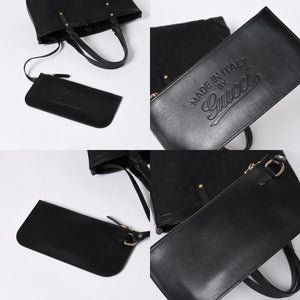 GUCCI グッチ GG柄 GGキャンバス 269878 トートバッグ ショルダーバッグ ブラック ゴールド金具 美品 中古 4a006234