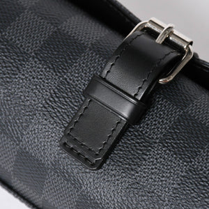 極美品 LOUIS VUITTON ルイヴィトン 時計ケース ダミエグラフィット エテュイ 3モントル 3本用ウォッチケース 時計ケース 筒型 マルチポーチ N41137 中古 4a006422