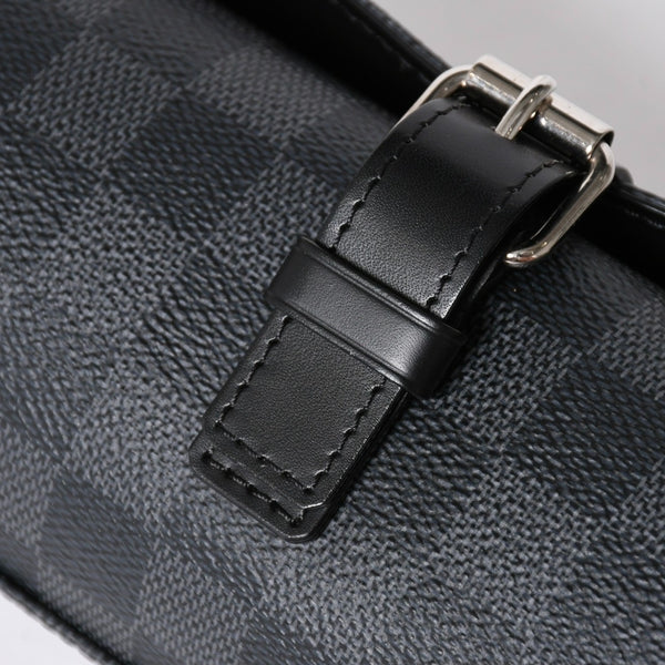 極美品 LOUIS VUITTON ルイヴィトン 時計ケース ダミエグラフィット エテュイ 3モントル 3本用ウォッチケース 時計ケース 筒型 マルチポーチ N41137 中古 4a006422