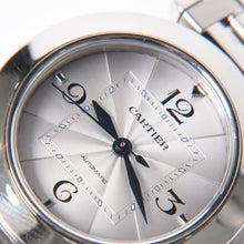 画像をギャラリービューアに読み込む, CARTIER カルティエ Pasha de Cartier パシャ・ドゥ・カルティエ 腕時計 シルバー WSPA0013 自動巻き シルバー文字盤 美品 中古 4a006426