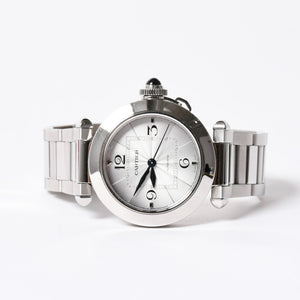 CARTIER Pasha de Cartier Watch Silver WSPA0013 Automatic Silver Dial Good Condition Used 4a006426