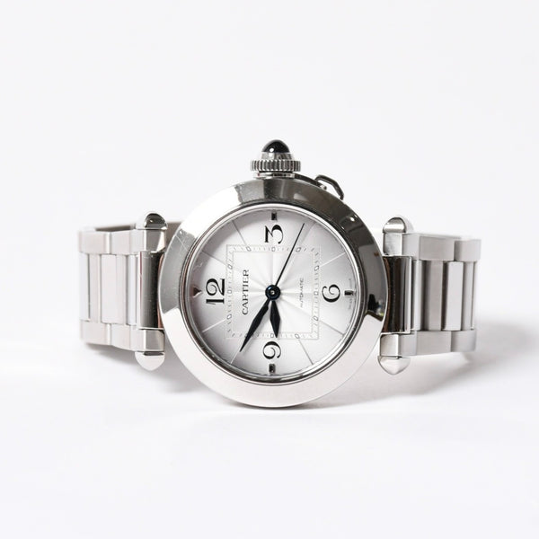 CARTIER Pasha de Cartier Watch Silver WSPA0013 Automatic Silver Dial Good Condition Used 4a006426