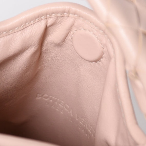 Like new BOTTEGA VENETA Intrecciato 2WAY handbag shoulder bag pink gold hardware A00621123X Used 4a006237